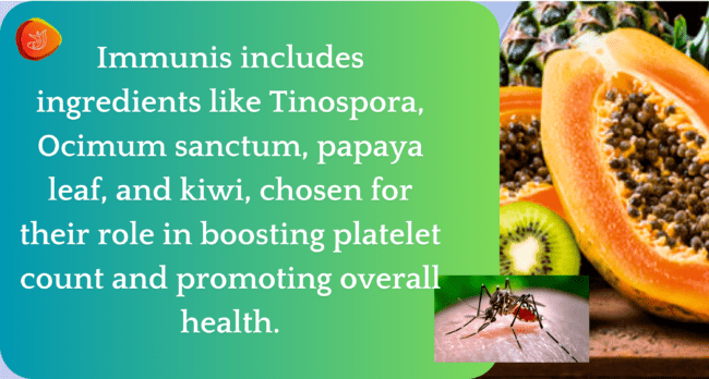 Immunis Syrup helps in dengue