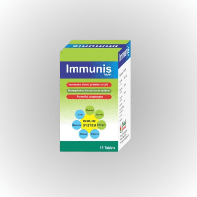 Immunis Tablet boosts the body’s immunity and strengthens a weakened immune system